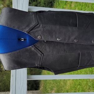 Leather vest